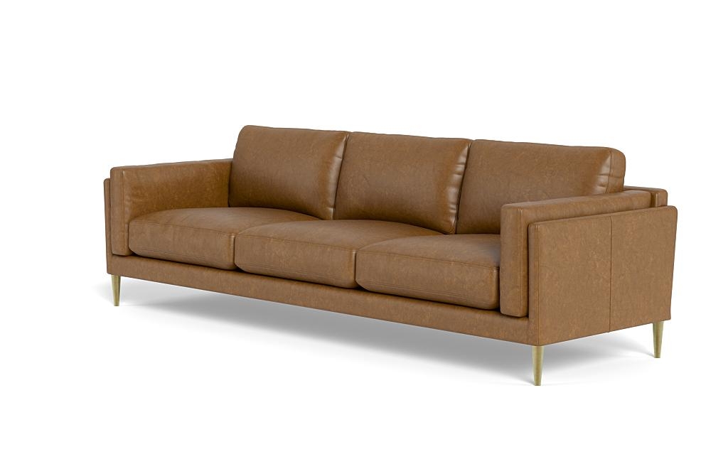Gaby Leather 3-Seat Sofa - Image 2