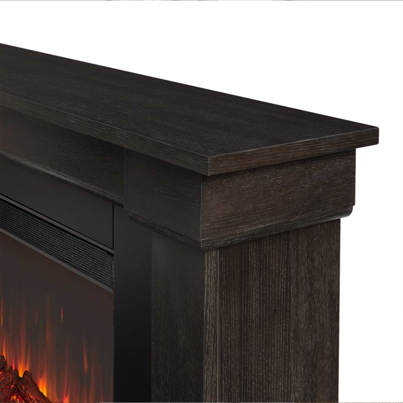 Bristow Dark Wood Electric Fireplace - Image 4