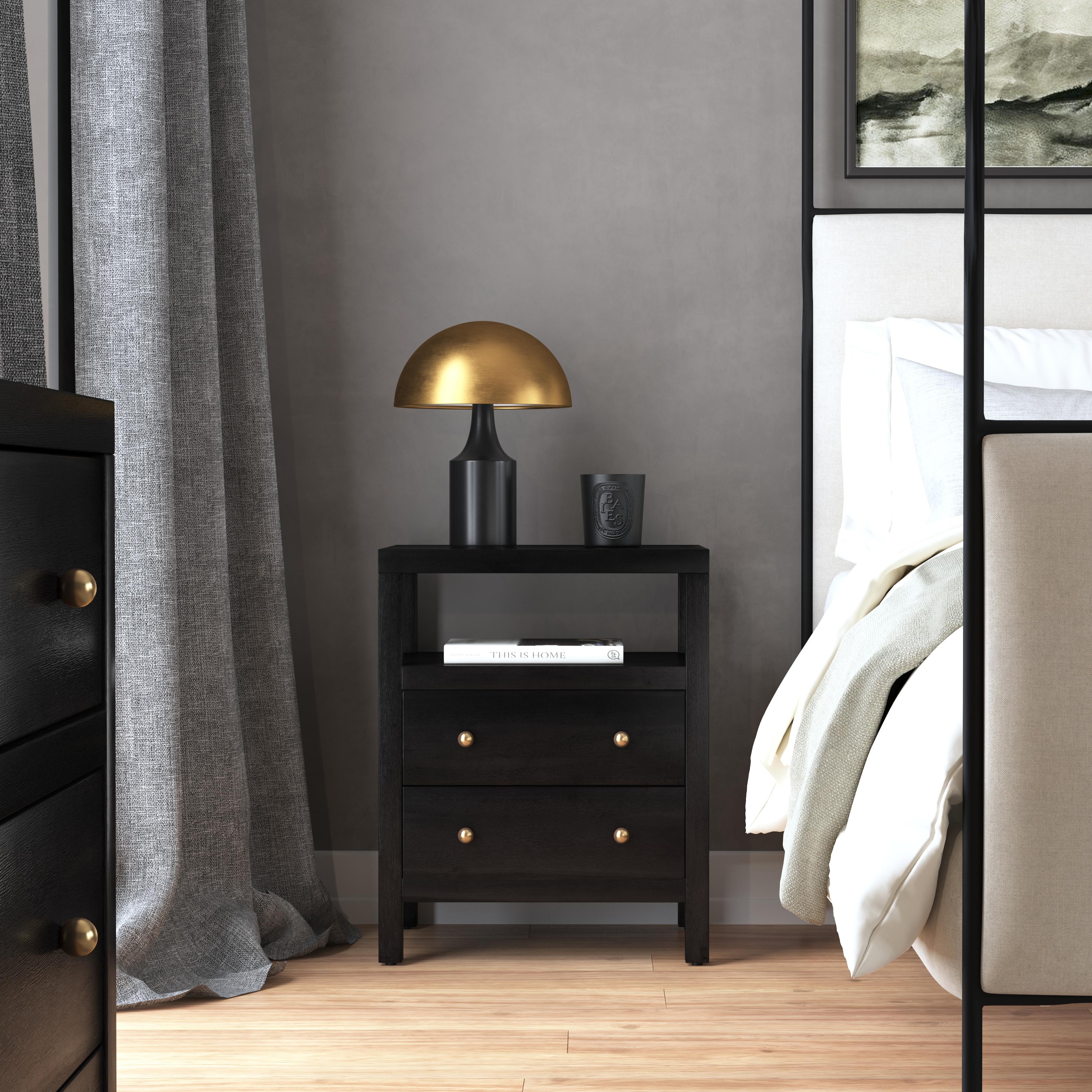 Nora Antique Coffee Nightstand - Image 1