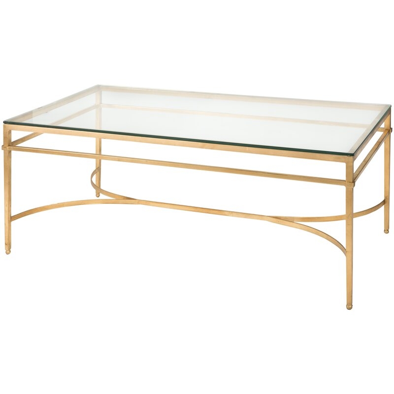 Safavieh Couture Couture Abelard Coffee Table Base Color: Antique Gold Gilt - Image 0