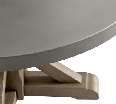 Abbott Round Coffee Table, Gray Wash - Image 1