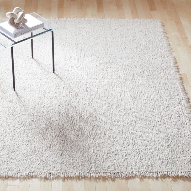 Eyelash Ivory Area Rug 8'x10' - Image 0