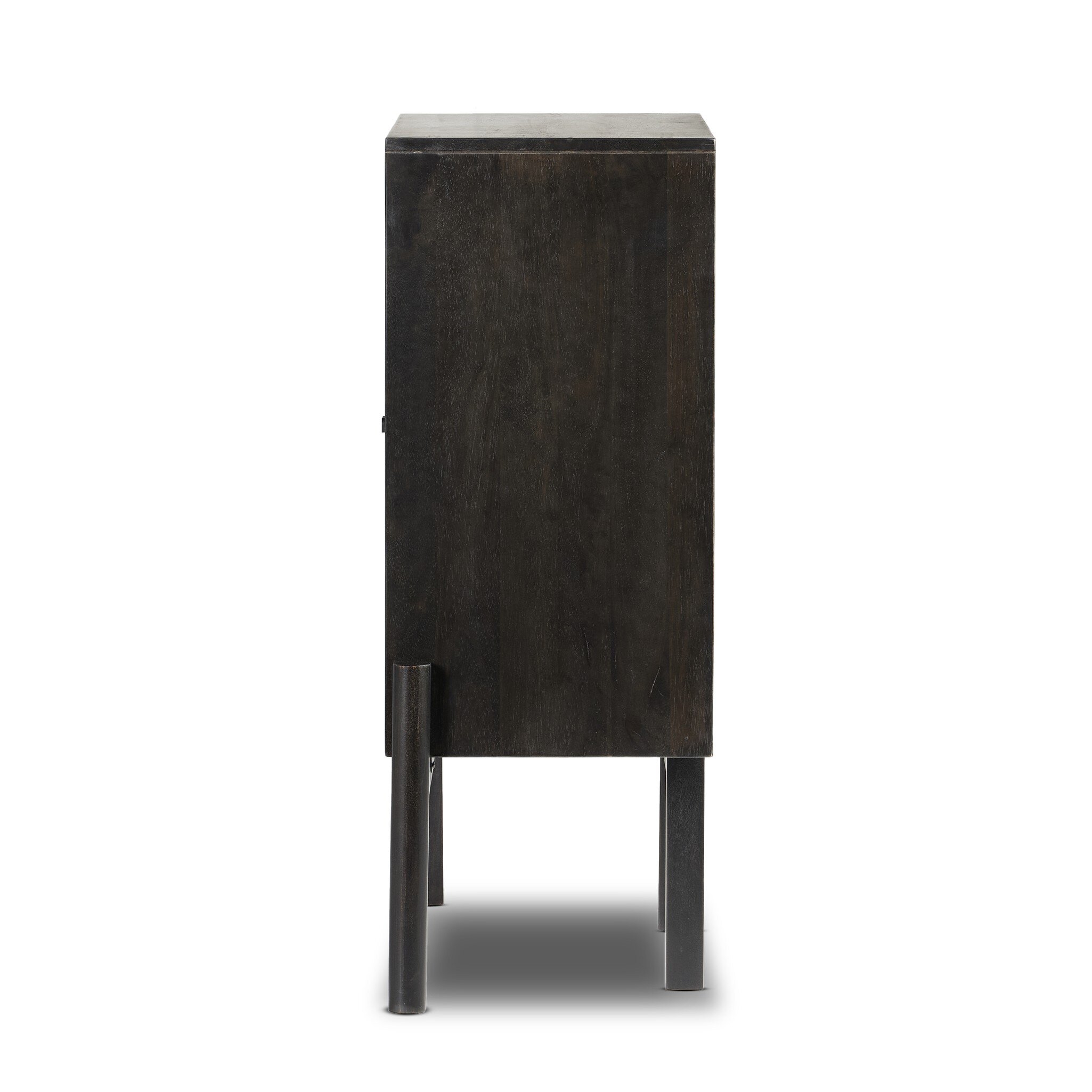 Reza Bar Cabinet - Worn Black Parawood - Image 10