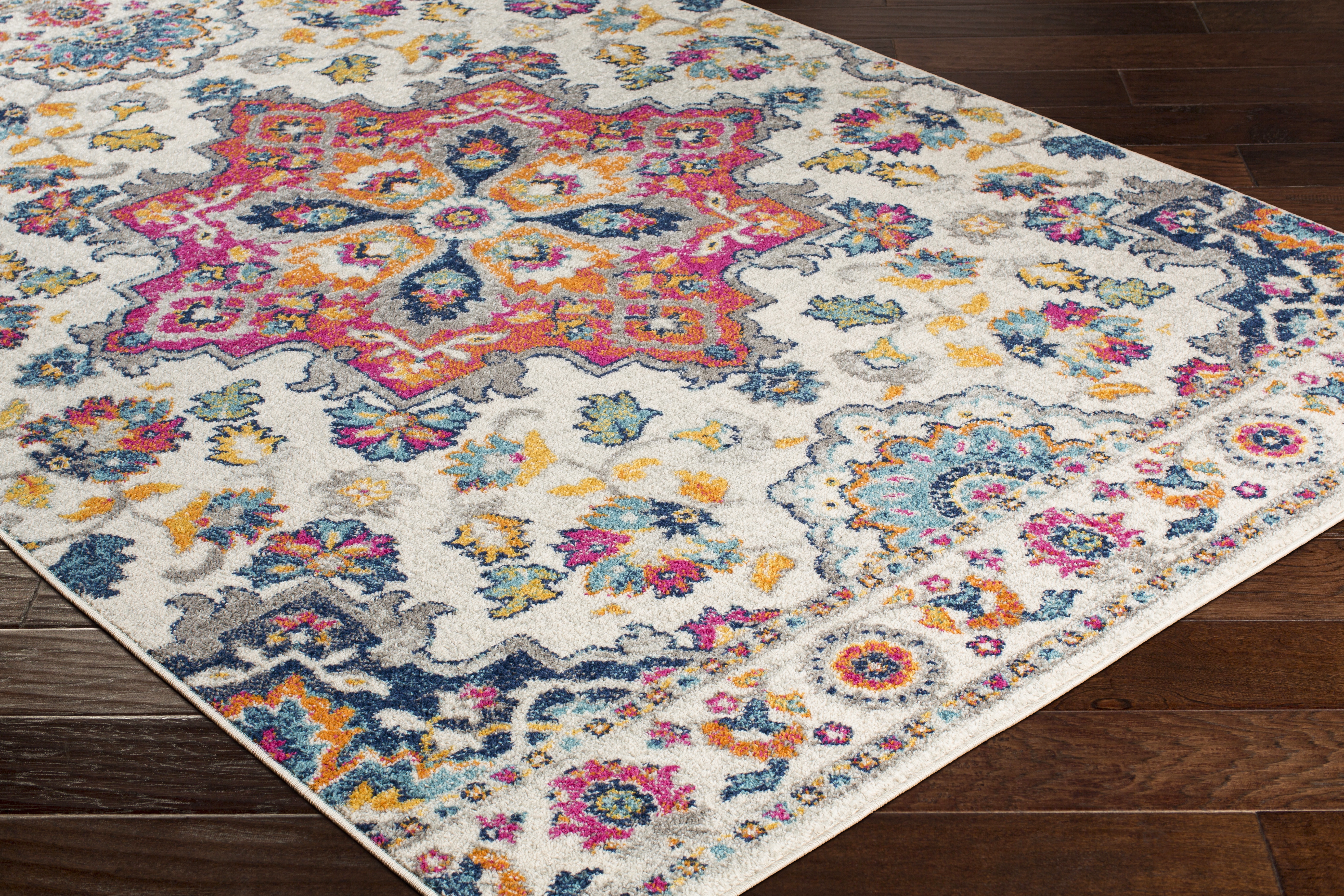 Elaziz Pink Indoor 2' x 3' Machine Woven Rug - Image 7