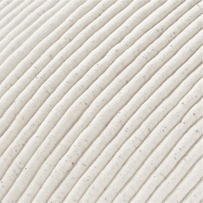 Sequence Jersey Ivory Pillow, Ivory, 20" x 20" - Image 2
