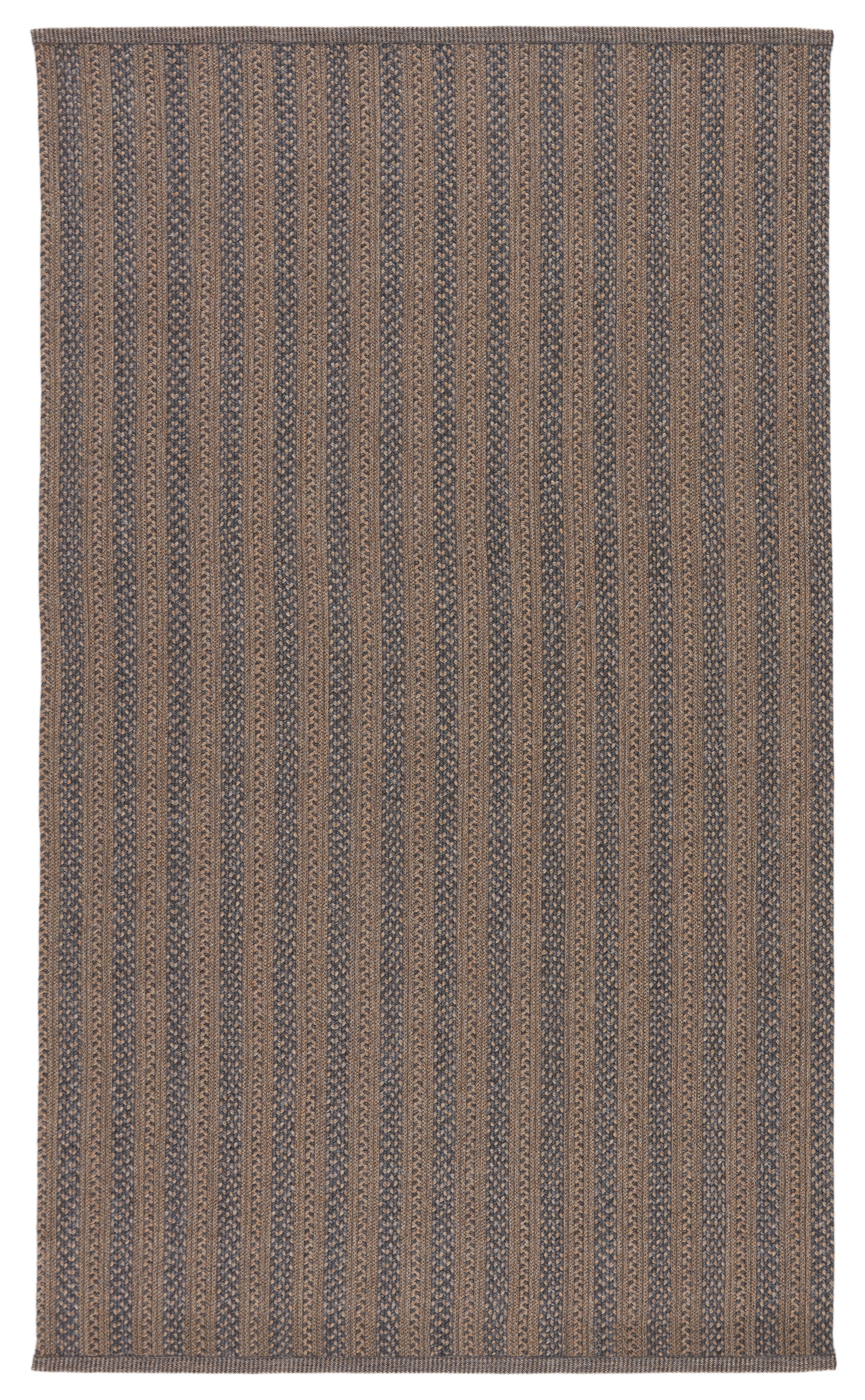 Madaket Indoor/ Outdoor Striped Taupe/ Gray Area Rug (5'X8') - Image 0