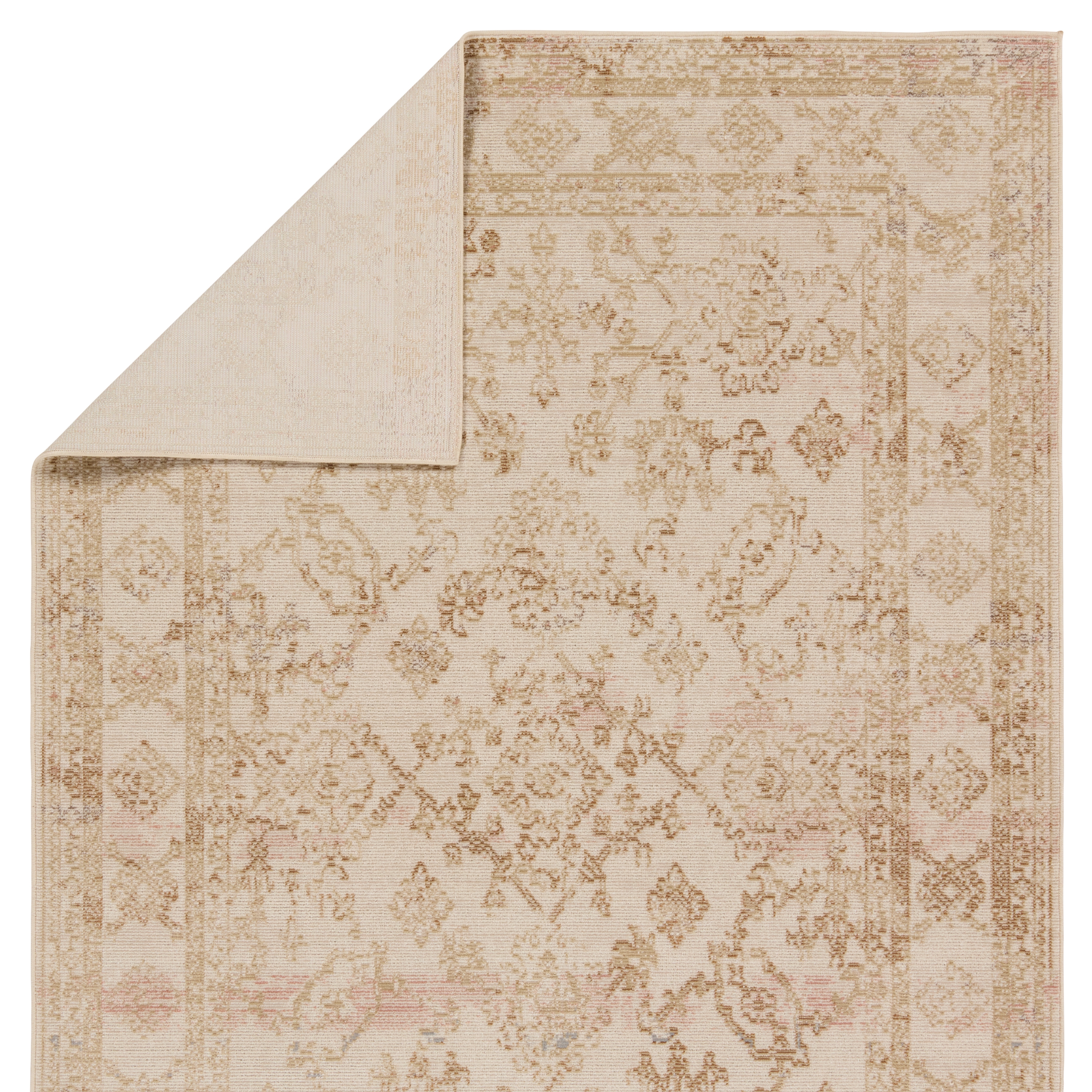Vibe by Salerno Indoor/Outdoor Medallion Gold/ Ivory Area Rug (2'6"X4') - Image 2