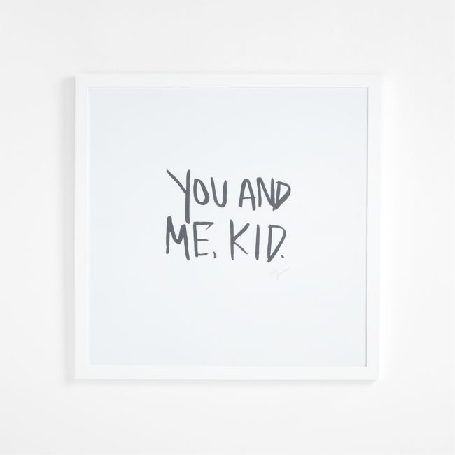 You And Me Kid Framed Wall Art by Leanne Ford Print - Image 0