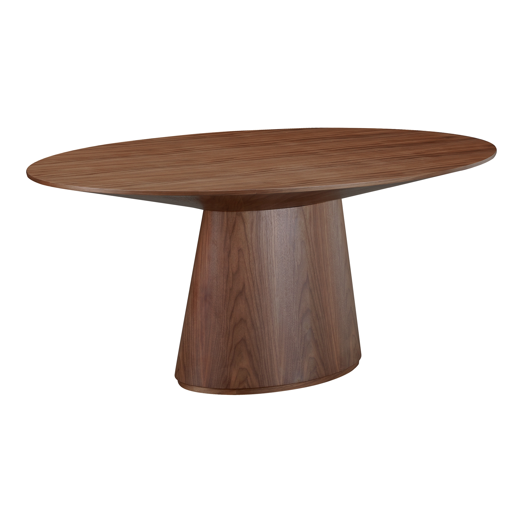 Otago Oval Dining Table Walnut Brown - Image 1
