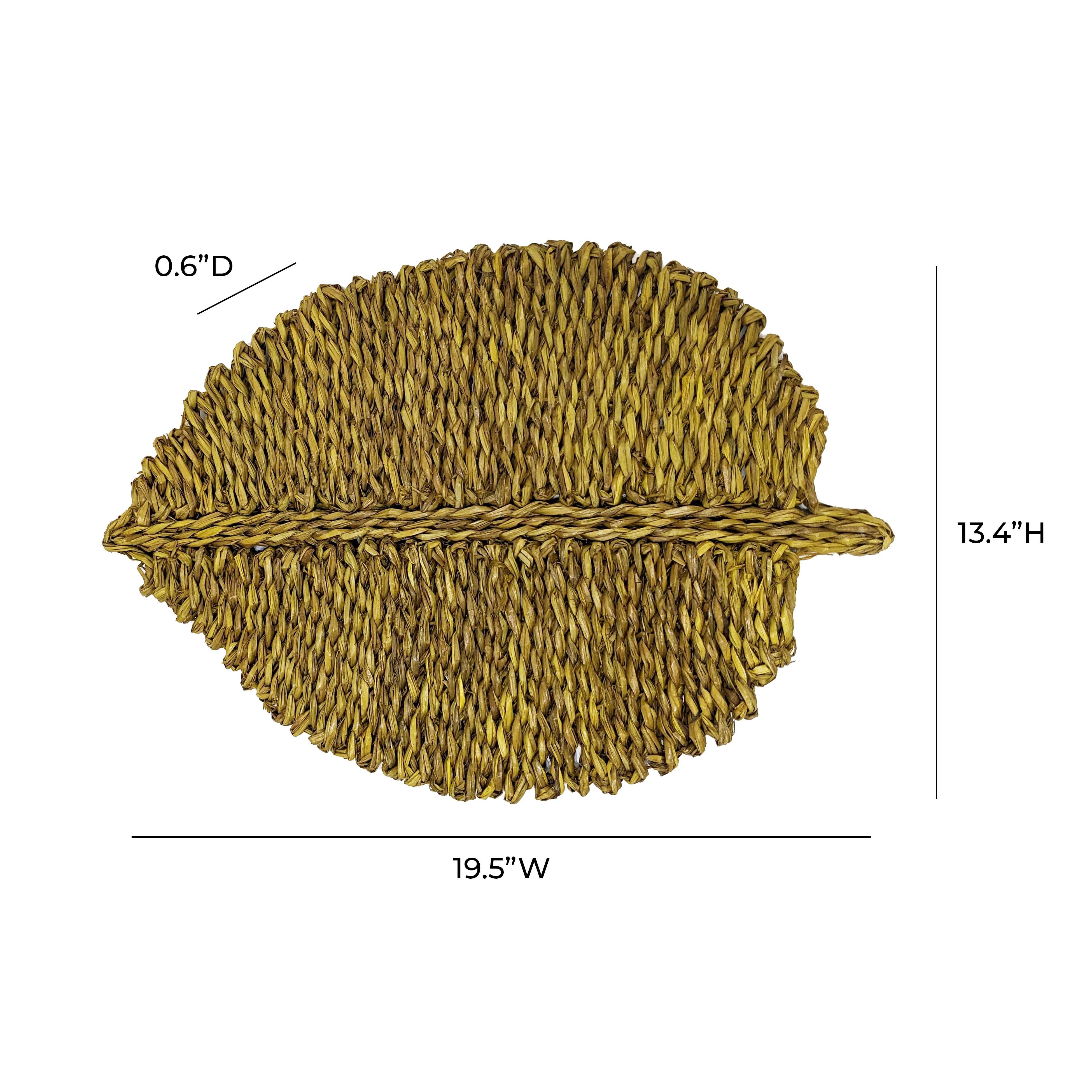 Leaf Yellow Seagrass Placemat - Set of 4 - Image 4