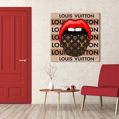 Louis Vuitton Tongue (Square) by By Jodi - Graphic Art - Image 0