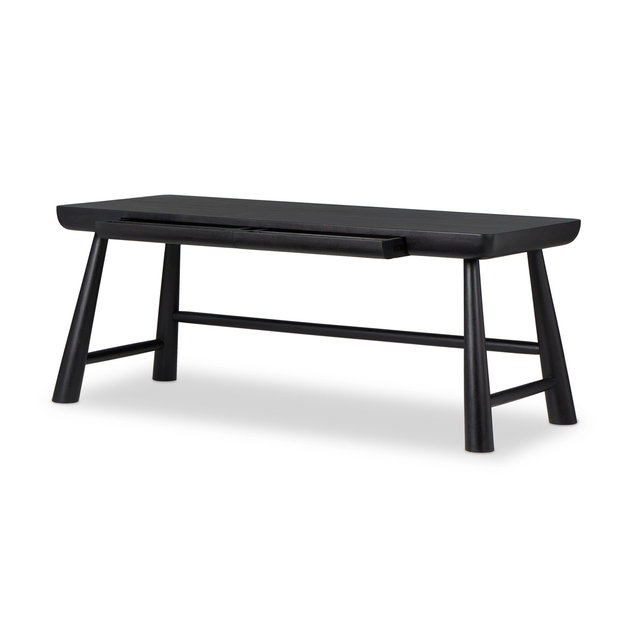 Lorik Desk - Worn Black Acacia - Image 0