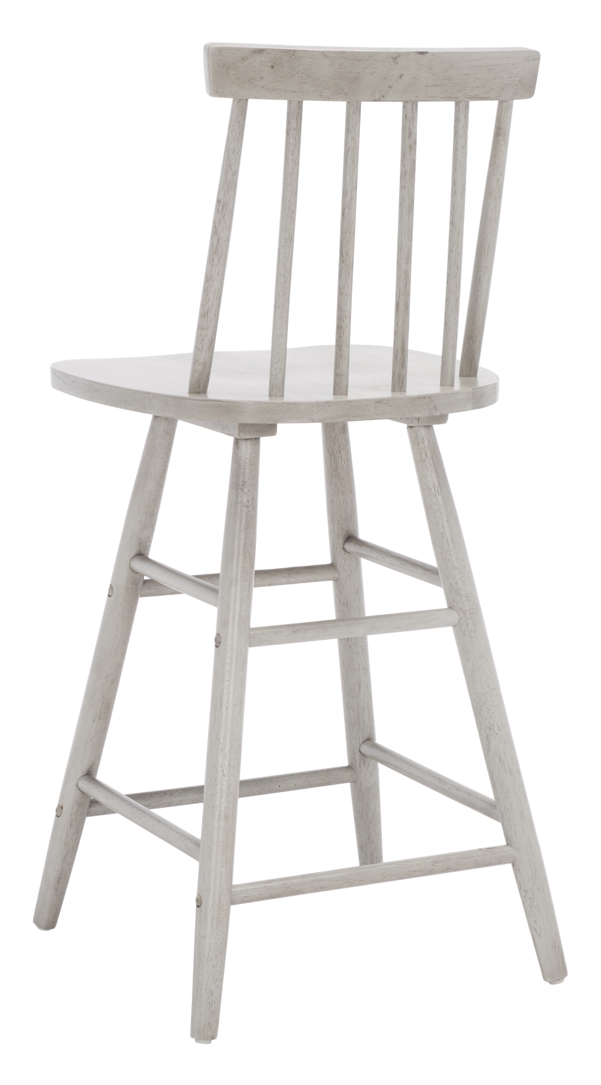 May Wood Counter Stool - Grey - Safavieh - Image 5