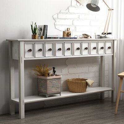 Long Console Table,White - Image 0