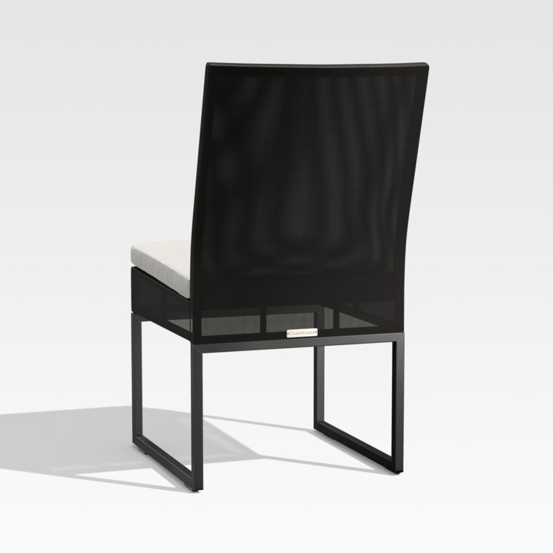 Dune Black and White Outdoor Dining Side Chair - Image 3