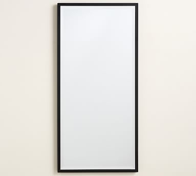Matte Black Kensington Slim Rectangular Mirror, 20 x 42" - Image 2