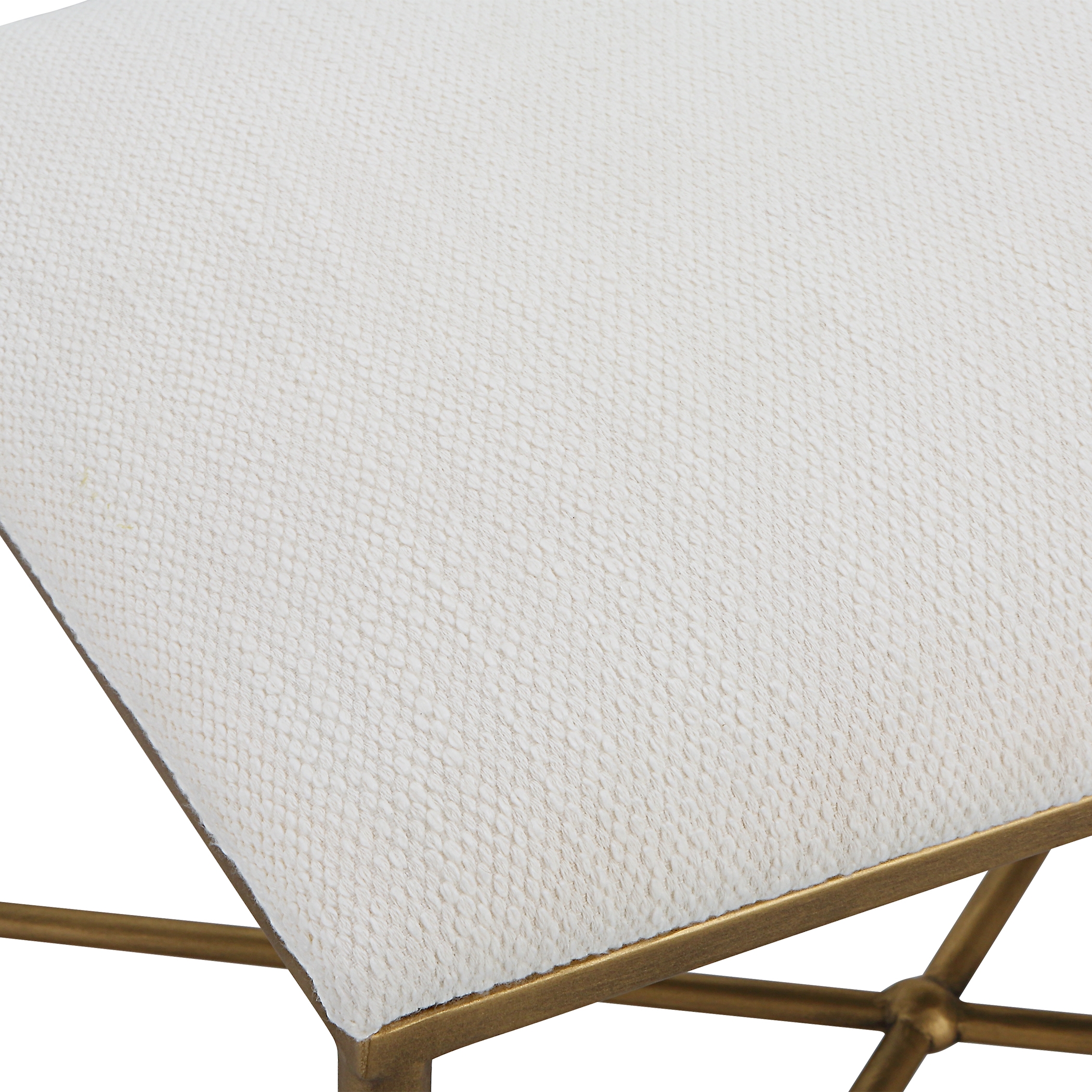 Avenham Small Gold Framed Bench - Image 4