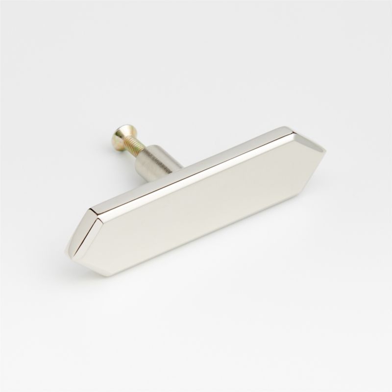 Hex 4" Polished Nickel Bar Pull - Image 3