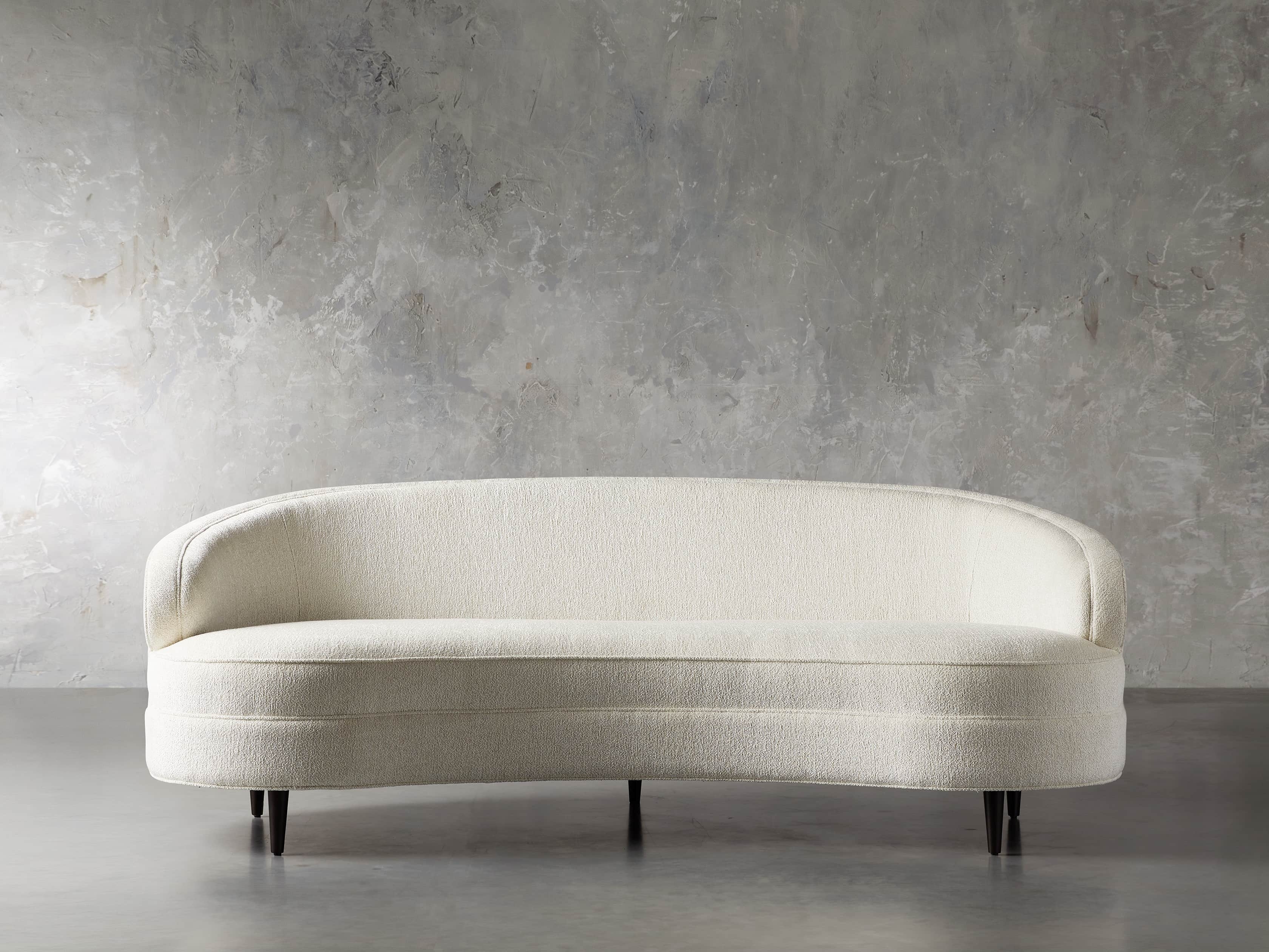 Flynn Sofa in Upholstered Shaggy Natural - Image 0
