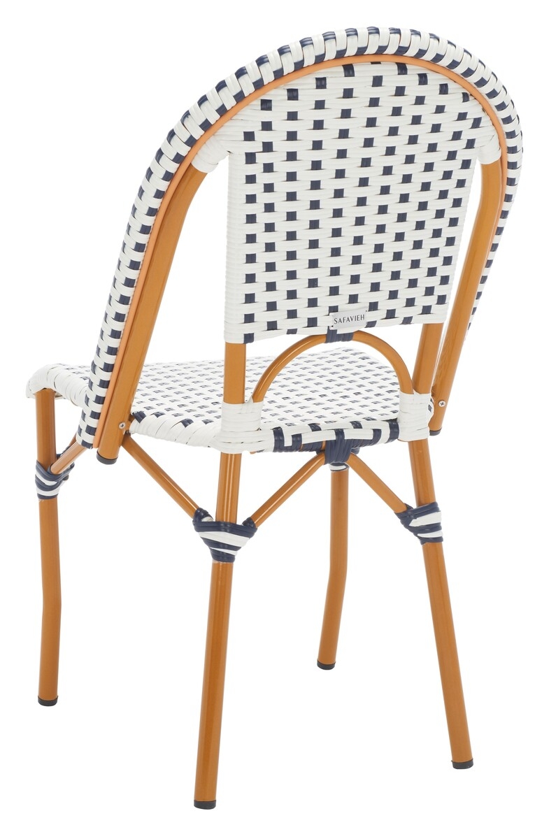 California Side Chair - White/Navy - Safavieh - Image 8