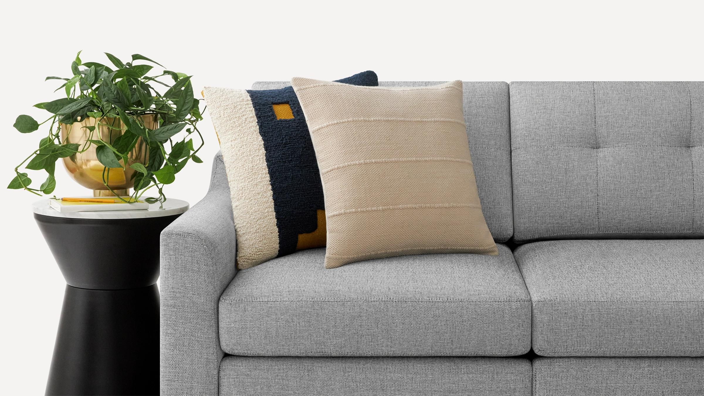 Simple Stripe Pillow Cover in Ivory - Image 1
