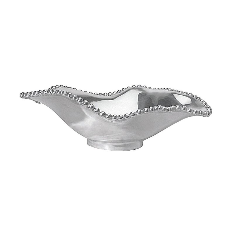 Mariposa String of Pearls Wavy Decorative Bowl - Image 0