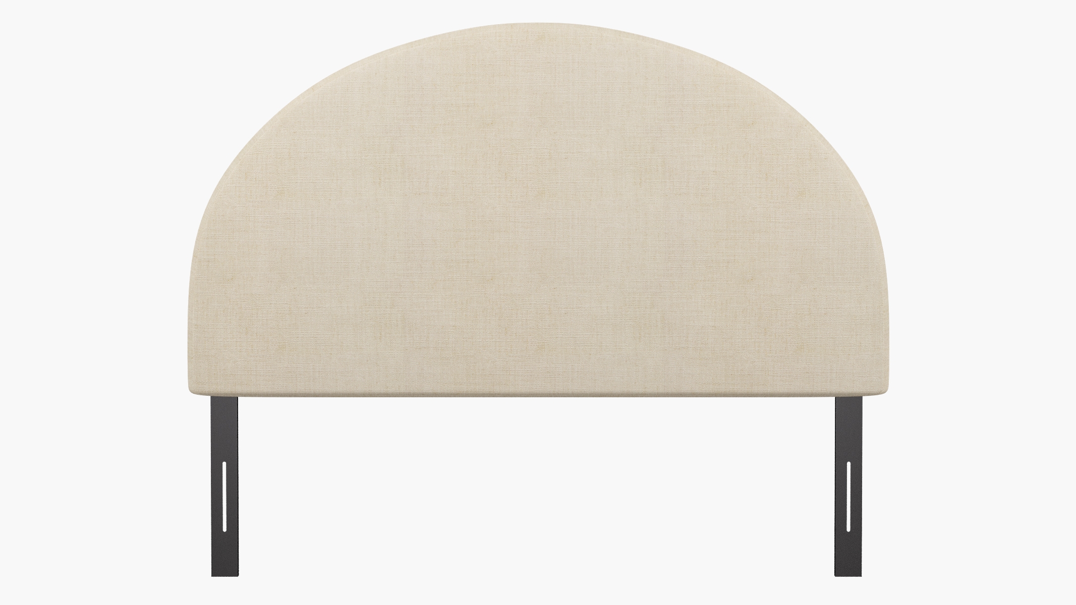 Arched Back Headboard, Talc Everyday Linen, Queen - Image 1