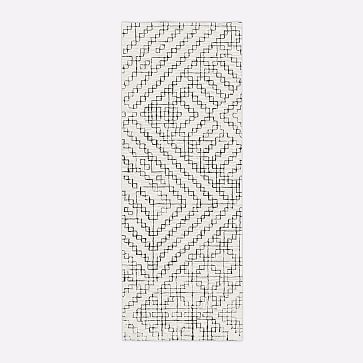 Stone Tile Rug, 5x8, Alabaster - Image 3