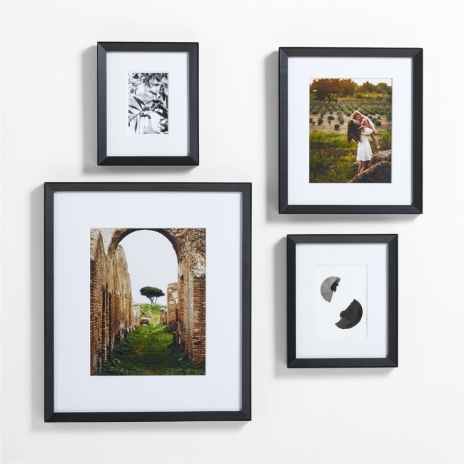 Icon Wood 4-Piece Black Gallery Wall Frame Set - Image 0