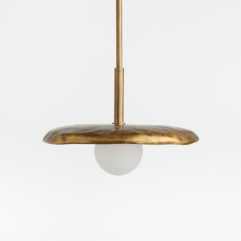 Lilypad Metal and Glass Pendant Light by Brigette Romanek - Image 2