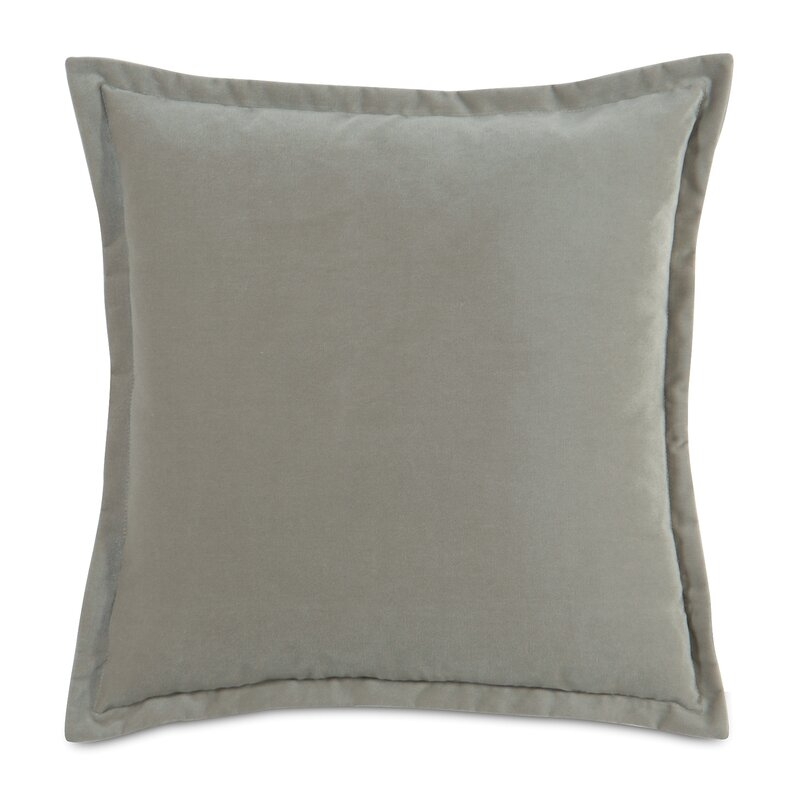 Eastern Accents Jackson Solid Velvet Pillow Size: 20" x 20", Color: Heather - Image 0