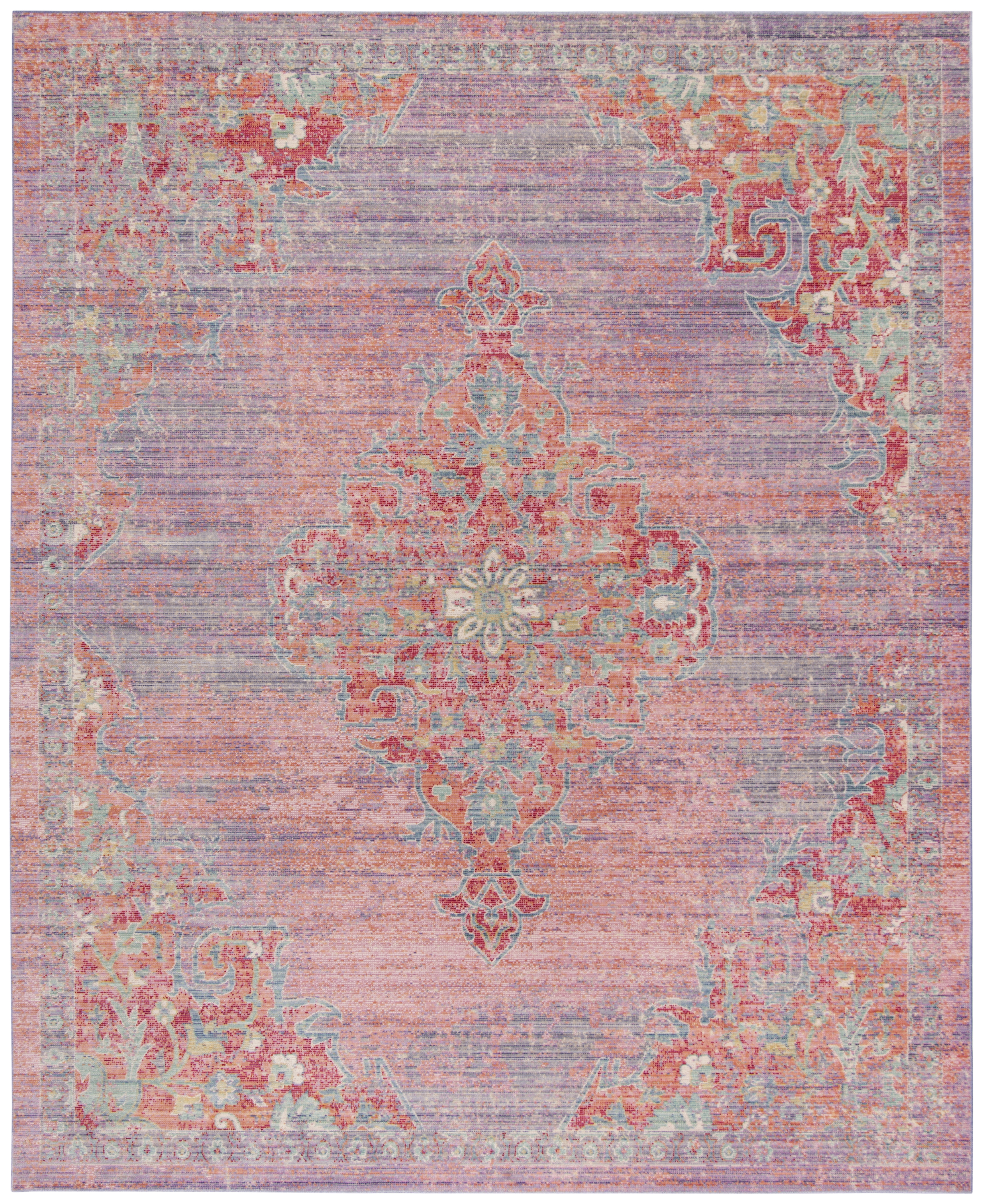 Arlo Home Woven Area Rug, WDS317F, Lavender/Fuchsia,  9' X 13' - Image 0