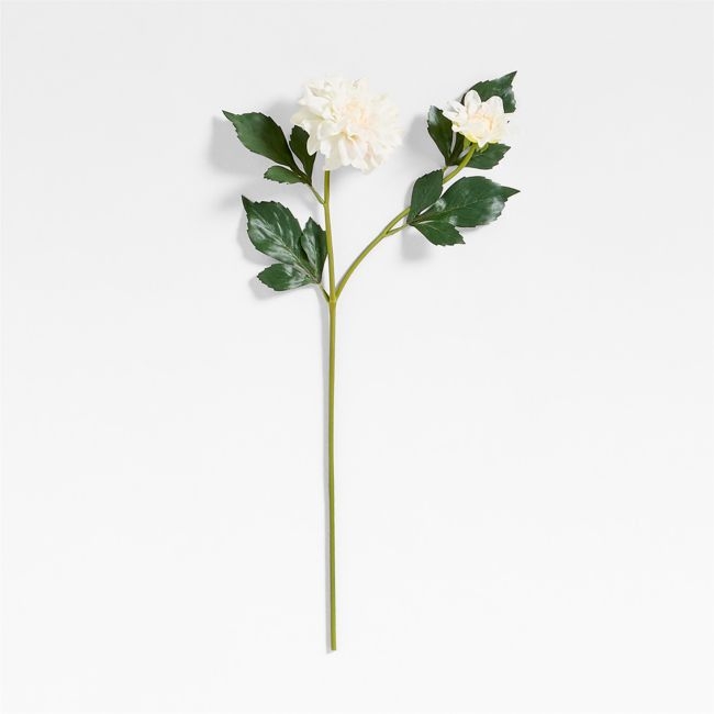 Faux Cream Dahlia Stem 24" - Image 0