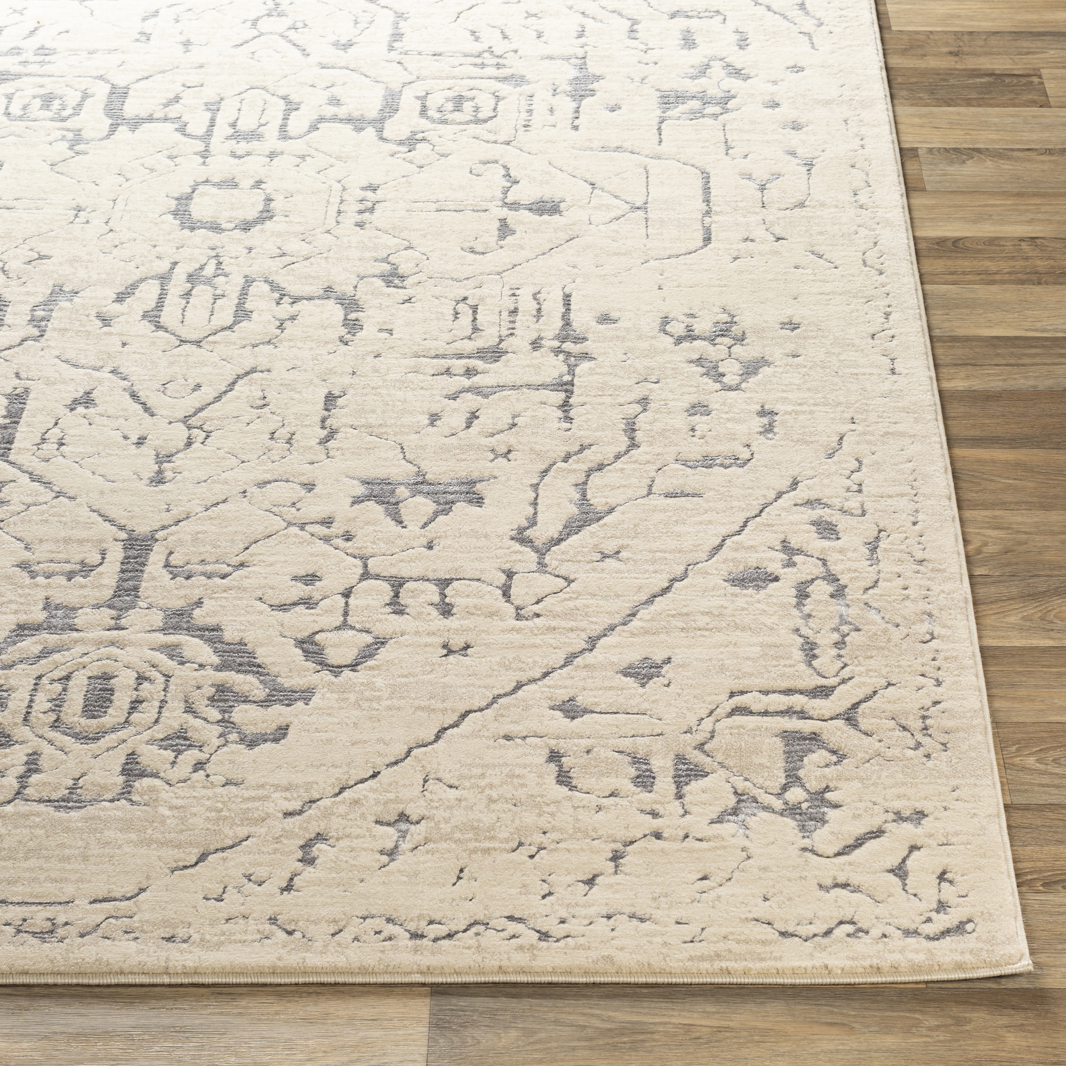 Florence Beige Indoor 2' x 2'11" Machine Woven Rug - Image 2