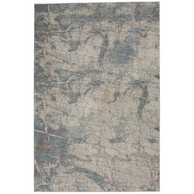 Pickensville Abstract Gray/Blue Area  Rug - Image 0