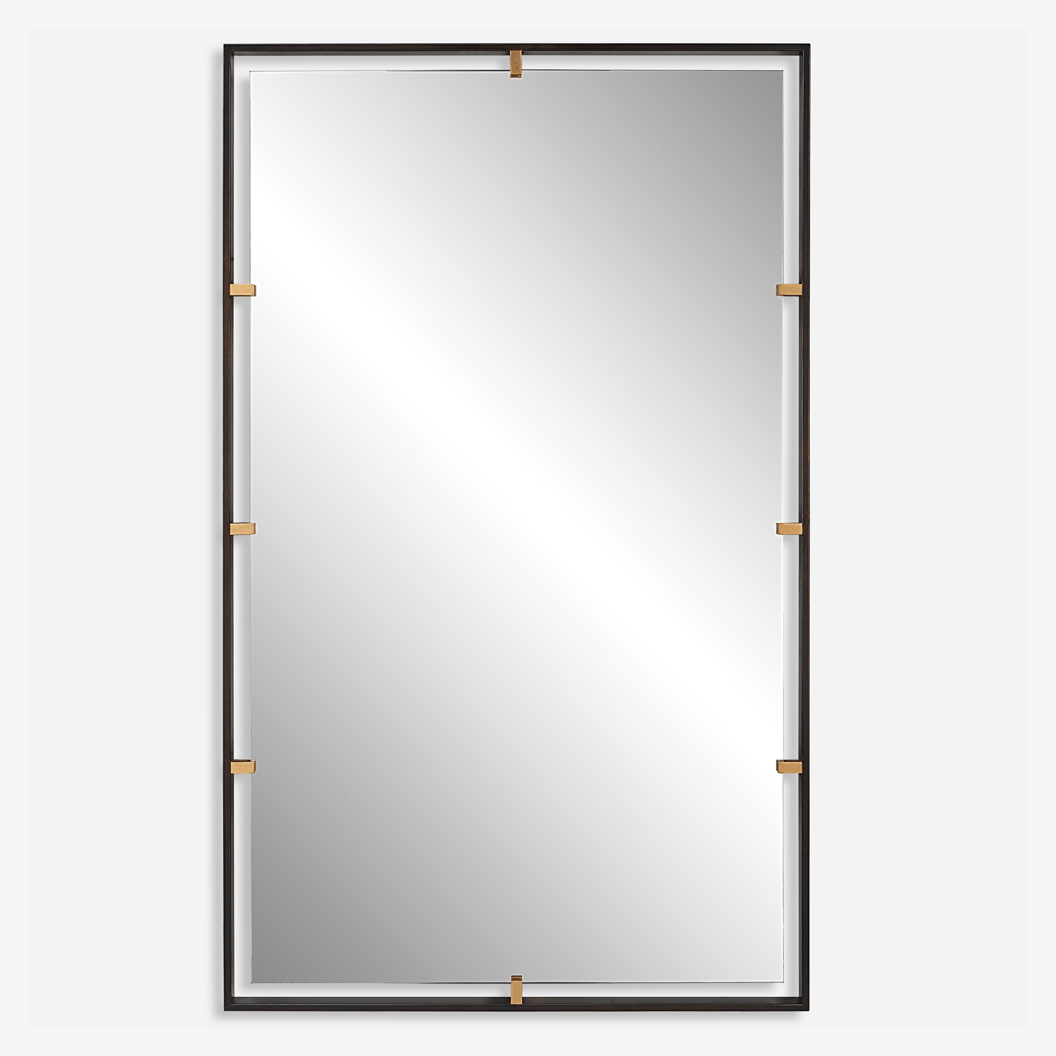 Egon Rectangular Bronze Mirror - Image 0