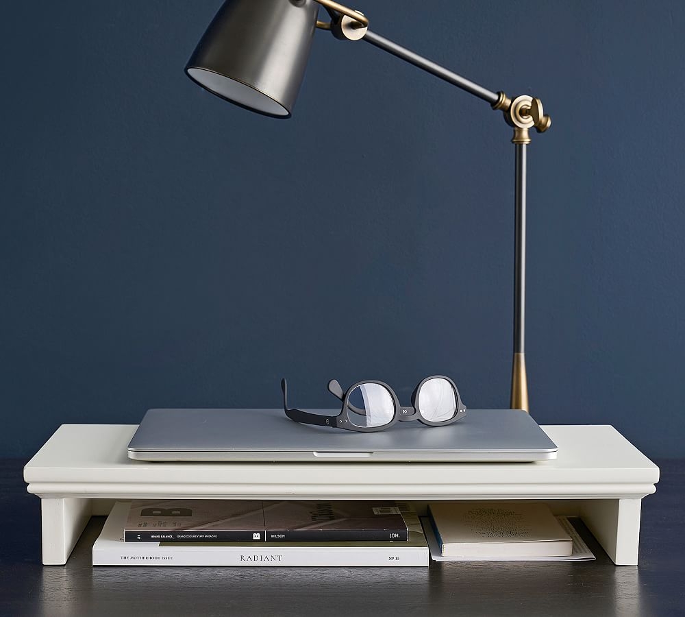 Aubrey Small Desk Riser,White - Image 0