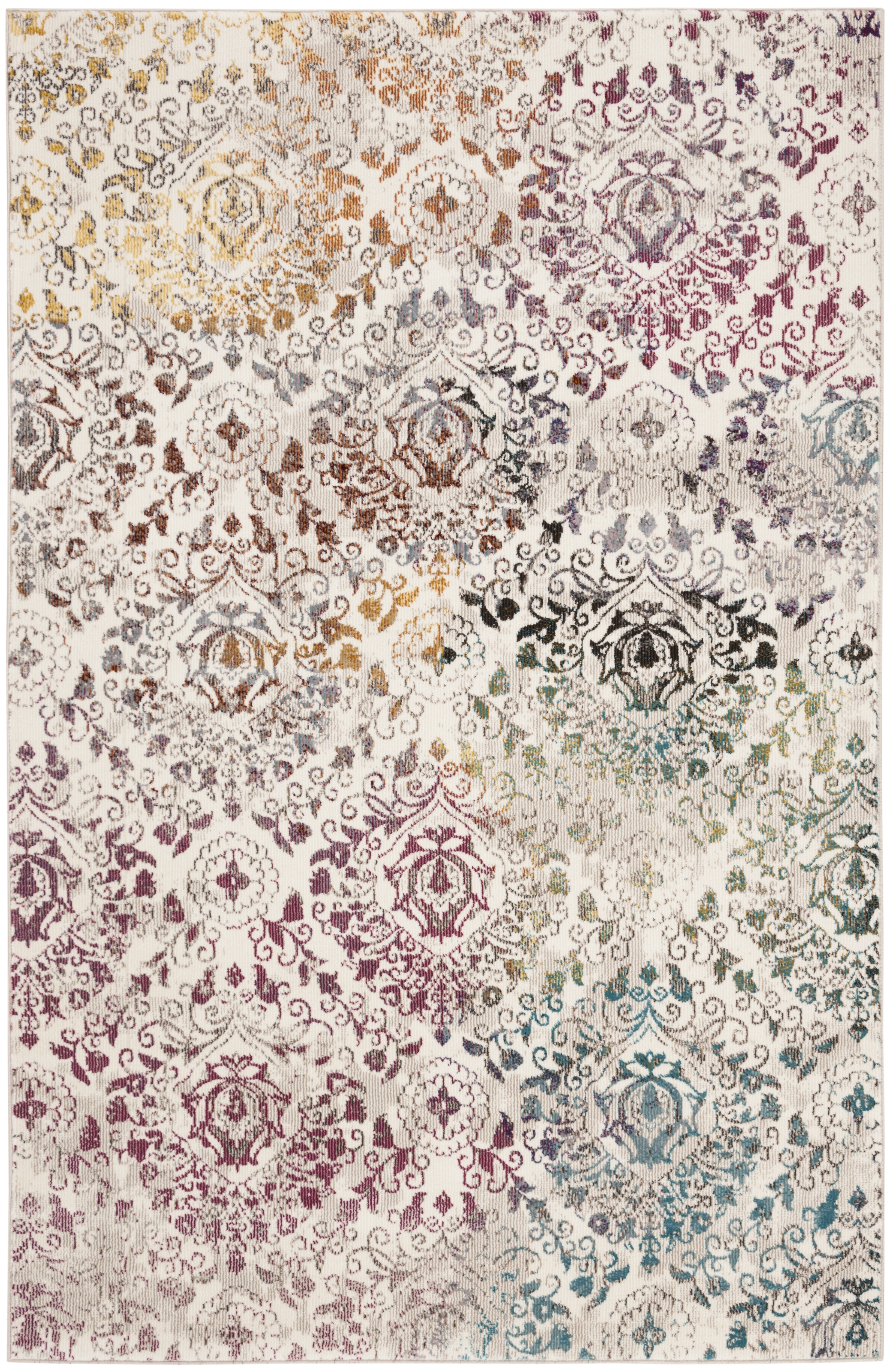 Arlo Home Woven Area Rug, ARA172C, Cream/Multi,  4' X 6' - Image 0