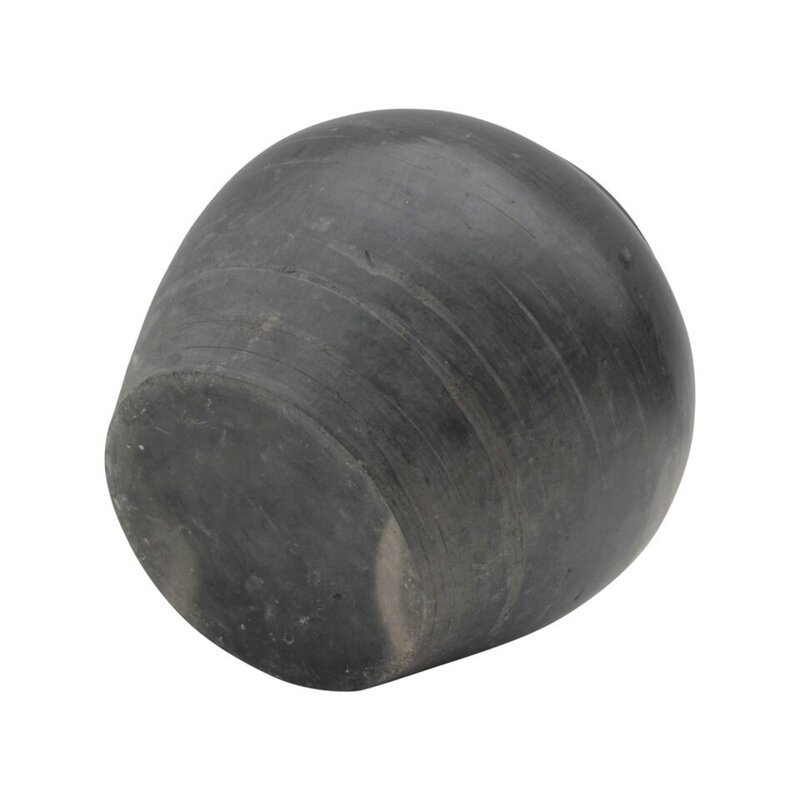 Ugashik Indoor/Outdoor Earthenware Table Vase, Black, Large 15" - Image 1
