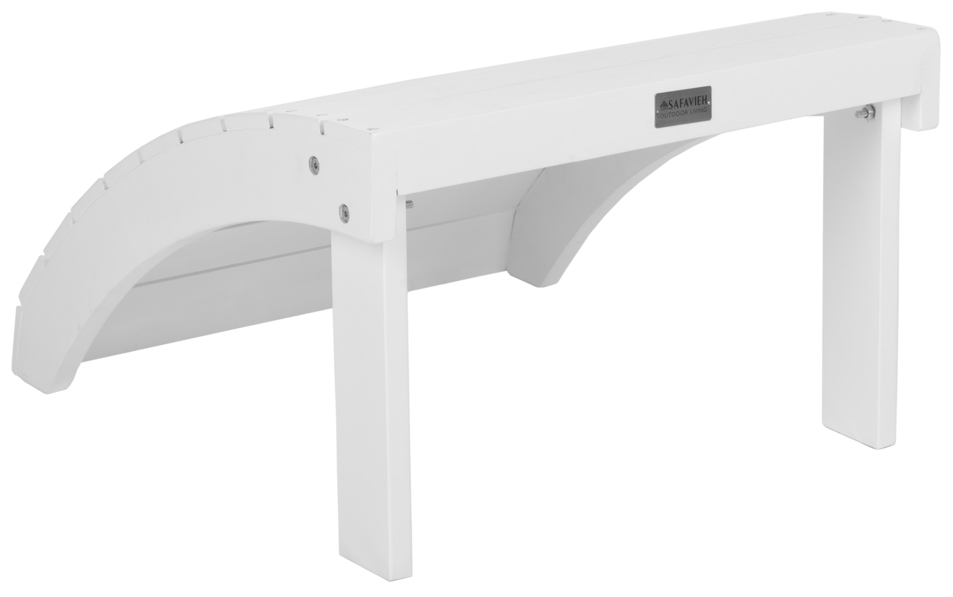 Mopani Ottoman - White - Safavieh - Image 2