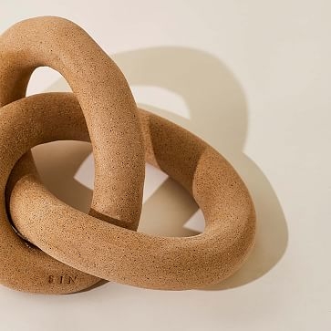 Infinity Knot Stoneware, Sand, 7X6X4 - Image 2