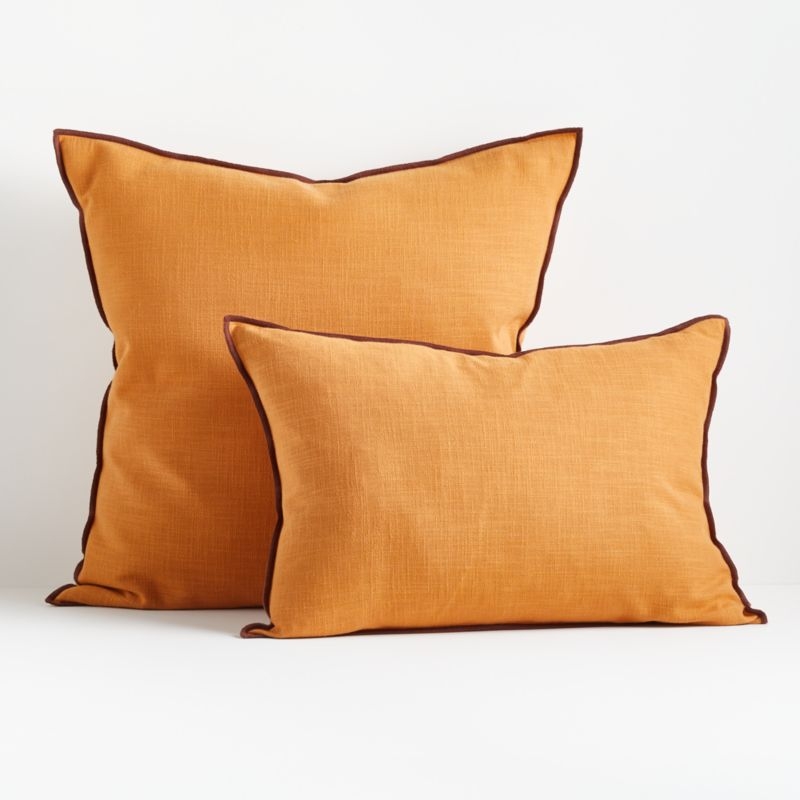 Ori Baked Clay 22"x15" Pillow with Feather-Down Insert - Image 6