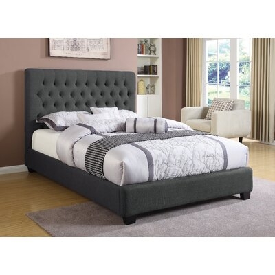 Heartlee Tufted Upholstered Low Profile Standard Bed - Image 0