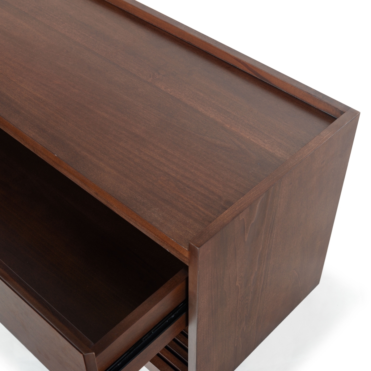 Petrabella Wood Hall Tree - Walnut/Black - Image 2