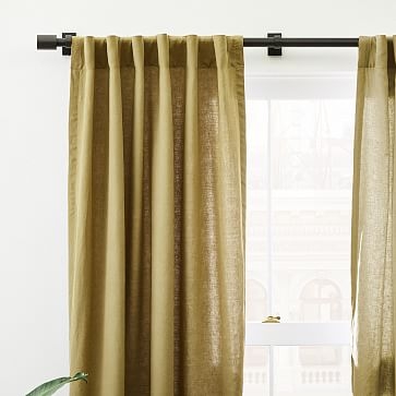 European Flax Linen Curtain, Cedar, 48"x84" - Image 3
