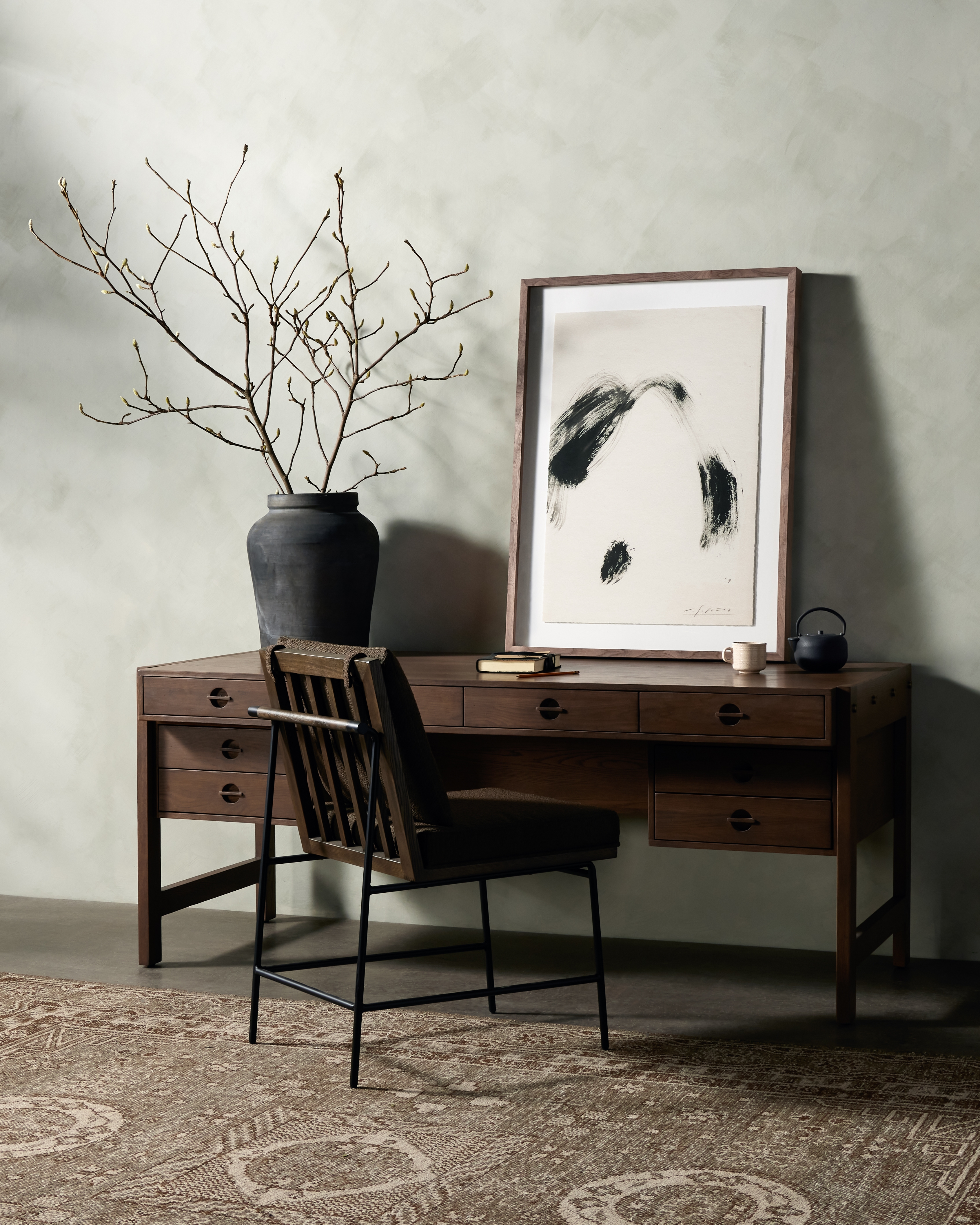 Oakley Desk - Dark Toasted Oak - Image 15