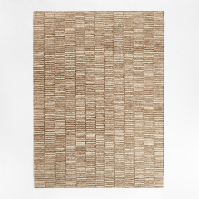 Carmel Wool Tan Area Rug 6'x9' - Image 0