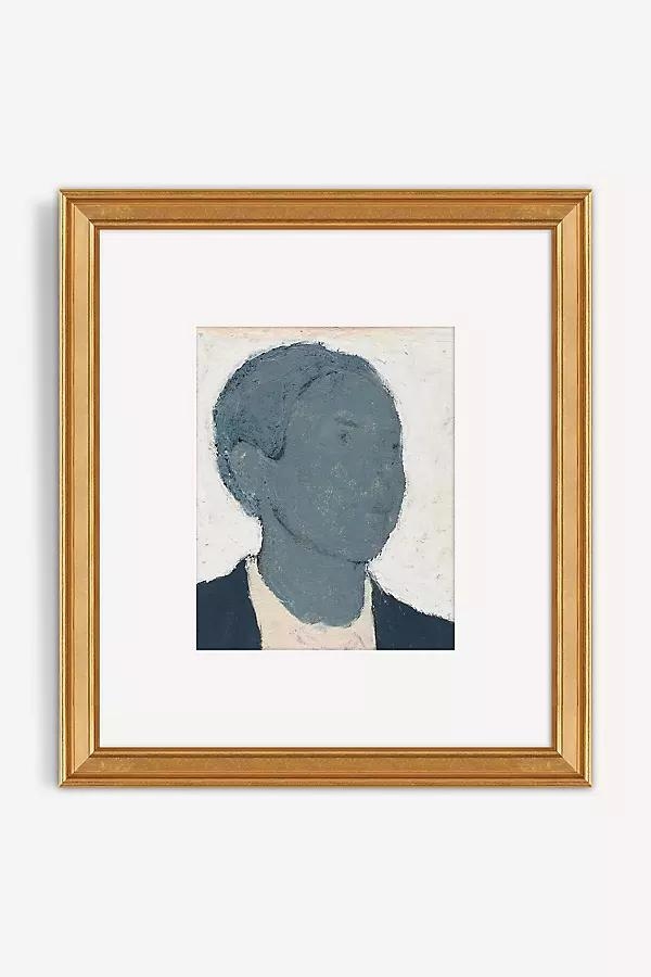 Portrait of a Gentle Man in Blue Wall Art - Image 0