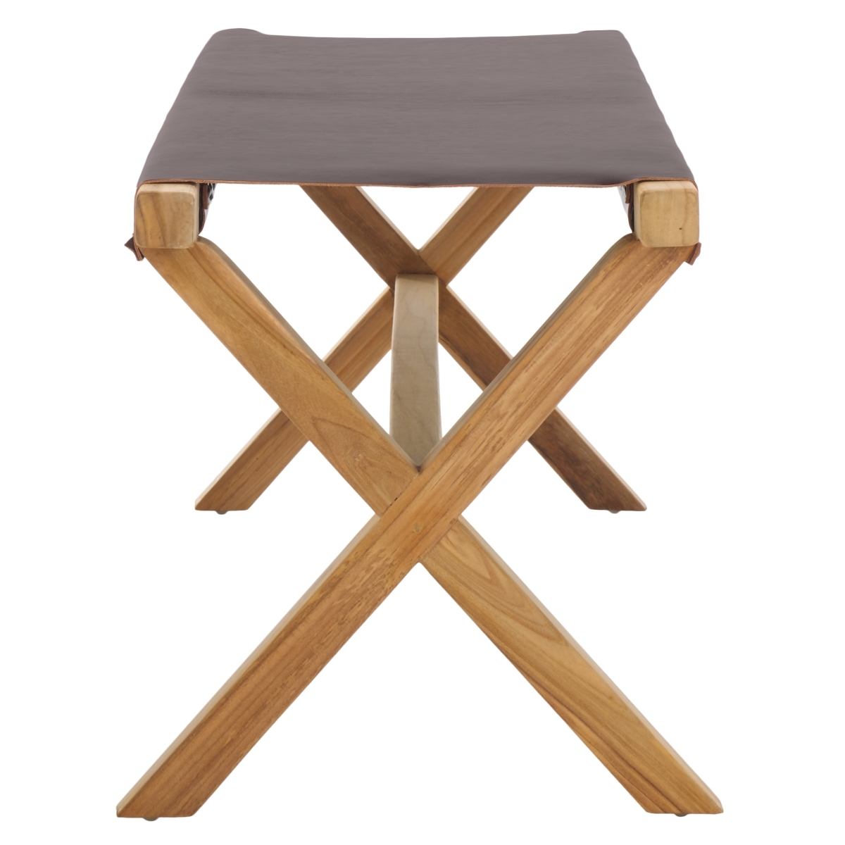 Elron Bench - Cognac / Natural - Safavieh - Image 7