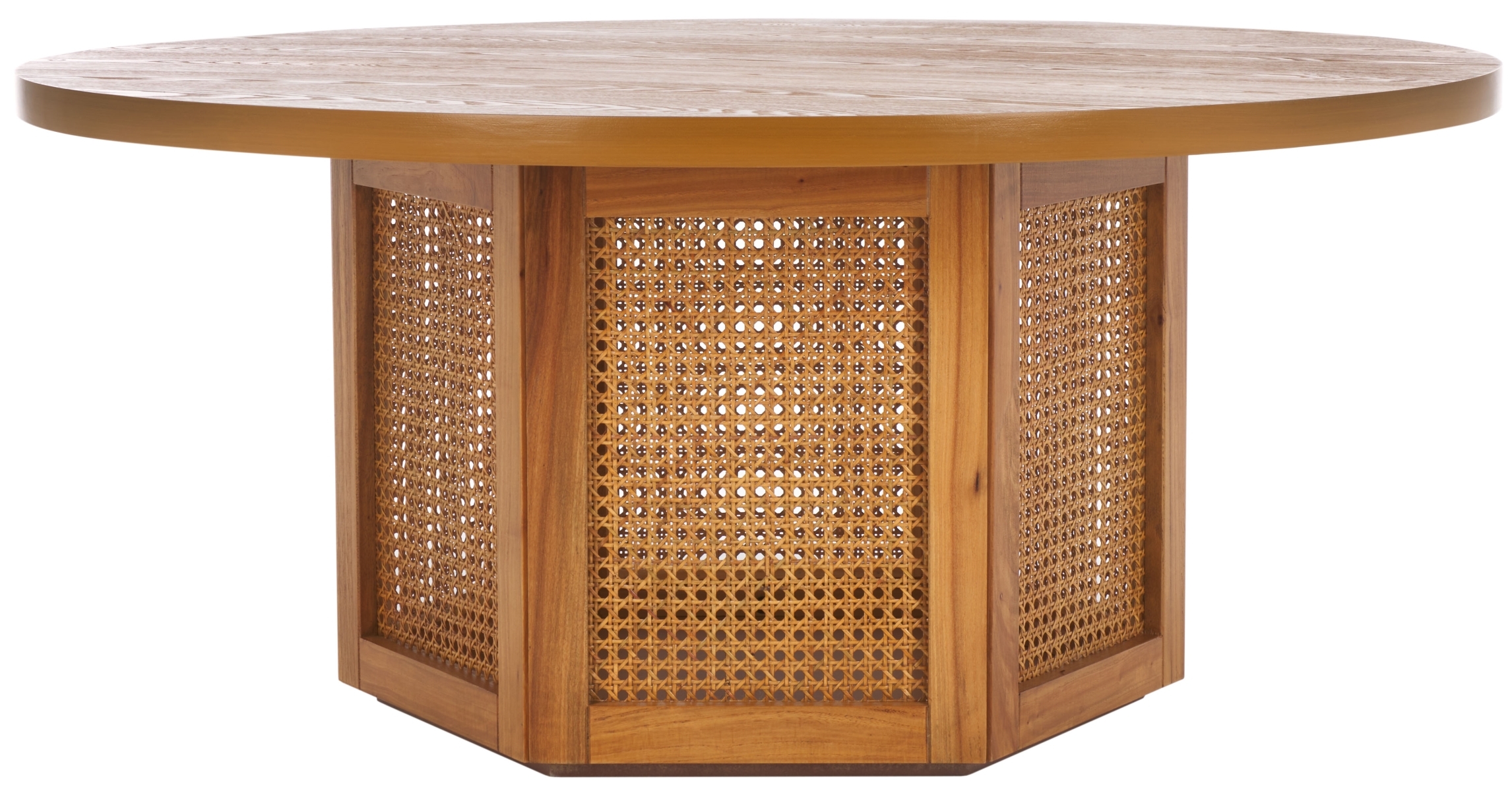 Danez Cane Coffee Table - Natural / Natural - Safavieh - Image 0